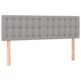 Cumpara ieftin Tablii de pat, gri deschis, 144x5x78/88 cm, textil