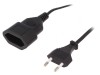 Prelungitor negru 2m 1 priză, Logilink
