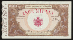 Romania, 10000 lei 1946_pliu pe mijloc_seria U.2466-0079 foto