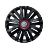 Set 4 capace roti Negre Cu Inel Rosu Royal R15 pentru gama auto Volkswagen, Autohelix MSA