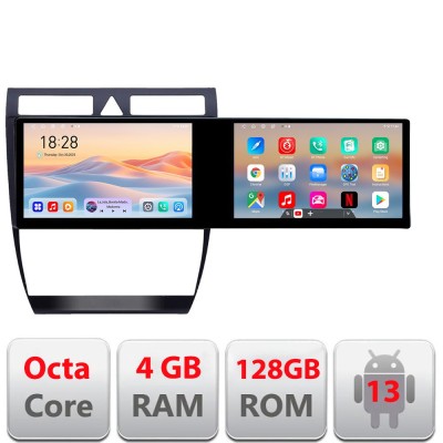 Navigatie Audi A6 Kit-102 Edotec 2 ecrane 8 core 4+128 21.6 inch Incell android Wifi 5Ghz gps internet CarStore Technology foto