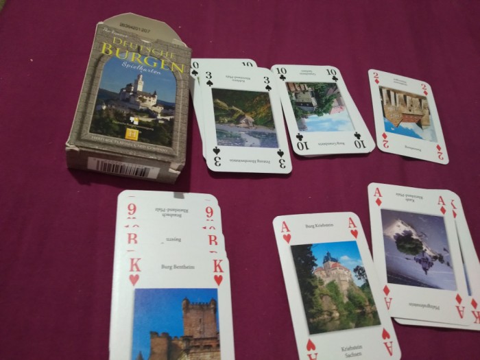 SET CARTI JOC CASTELE PENTRU COLECTIONARI