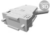 Carcasă pentru Conectori D-Sub 9pin și 15pin