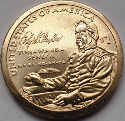 1 Dollar 2022 USA, Sacagawea Native, unc, Ely Samuel Parker, P/D foto
