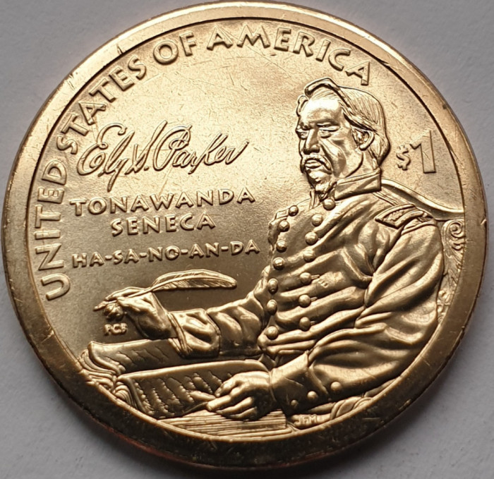 1 Dollar 2022 USA, Sacagawea Native, unc, Ely Samuel Parker, P/D