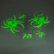 Set Păianjeni Decorativi, Glow in the Dark, Diferite Mărimi, 4 Bucăți