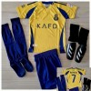 ECHIPEMENTE DE FOTBAL PTR COPII DE LA 4 LA 10 ANI, RONALDO, AL NASSR, YL, YS, Tricou + Pantalon