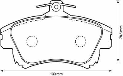 Placute frana Mitsubishi Carisma (Da); Volvo S/V40 1 (Vs) SRLine parte montare : Punte fata foto