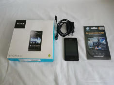 Telefon mobil Sony Xperia Go (ST27i) perfect functional, incarcator, folie, husa foto