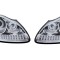 Set faruri tuning Porsche Cayenne, 2002-2006, cu LED indicator; cu LED parking light; D1S+H1; manual/electrical; crom, transparent; Tuning; xenon,