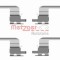 Set accesorii, placute frana SUBARU OUTBACK (BL, BP) (2003 - 2009) METZGER 109-1672