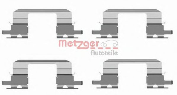 Set accesorii, placute frana SUBARU OUTBACK (BL, BP) (2003 - 2009) METZGER 109-1672