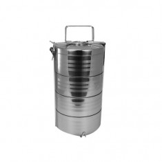 Recipiente pentru transport mancare, inox, set 4 buc, 4x1050 ml, Perfect Home  GartenVIP DiyLine