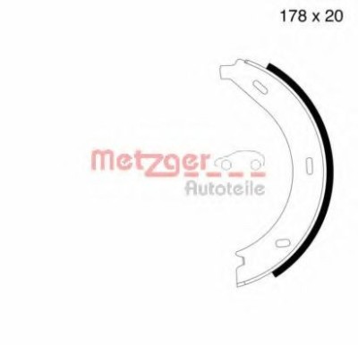 Set saboti frana, frana de mana MERCEDES VITO bus (638) (1996 - 2003) METZGER MG 710 foto