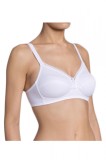TPH879-2 Sutien Triumph casual fara armatura Pretty Comfort N, bumbac, Fara burete, alb