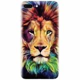 Husa silicon pentru Apple Iphone 7 Plus, Colorfull Lion
