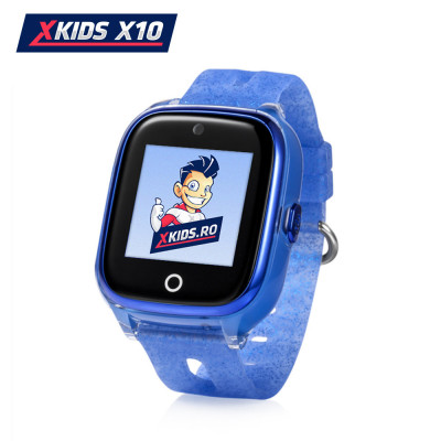 Ceas Smartwatch Pentru Copii Xkids X10 Wi-Fi cu Functie Telefon, Localizare GPS, Apel monitorizare, Camera, Pedometru, SOS, IP54, Albastru, Cartela SI foto