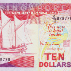 Bancnota Singapore 10 Dolari (1988) - P20 UNC