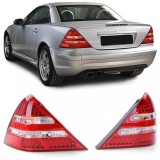 Lumini de pozitie LED cu sticla clara, rosii, pereche pentru Mercedes SLK R170 96-04 Performance AutoTuning