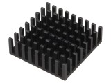 Radiator aluminiu negru 31x31x10mm