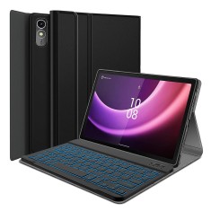 Husa cu tastatura pentru lenovo tab p11 gen 2 11.5 - cozytab case - black foto