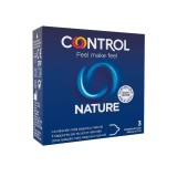 Control Condoms-Adapta Nature Prezervative 3 Bucăți-Latex
