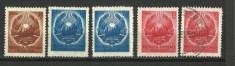 ROMANIA 1950 LP 266 STEMA R.P.R. - varietati de filigran XV - MLH / MH / ST.