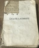 DVP2 Citate din Limba Latina