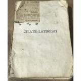 DVP2 Citate din Limba Latina
