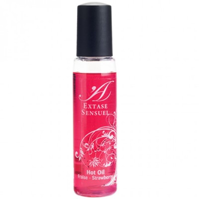 EXTASE SENSUAL - STRAWBERRY STIMULATING OIL HEAT TRIP 35 ML foto