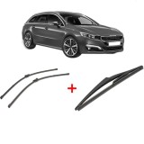 Cumpara ieftin Set 3 stergatoare PEUGEOT 508 SW I (8E_) 2010 - 2018, parbriz si luneta, Valeo Silencio