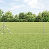 VidaXL Gard Euro cu 13 st&acirc;lpi 0.8x25 m Oțel galvanizat