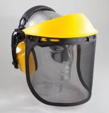 Protecție auditivă și facială, cu vizor de s&acirc;rmă