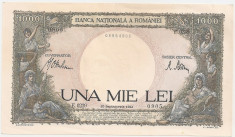 ROMANIA 1000 LEI 1941 UNC VARIANTA DE CULOARE foto