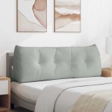 vidaXL Perna pentru spate Gri deschis 140 x 24 x 50 cm Catifea 42014516