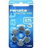 Set baterii auditive 675 ZA675 PR44 Renata 6buc/blister