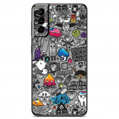 Folie Skin Compatibila cu Samsung Galaxy S21 Plus Wrap Skin Printing Sticker Bomb 3