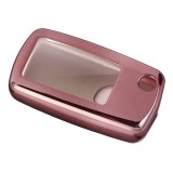 Husa Cheie Auto VW TPU+PC Roz Pink Cheie Briceag AutoProtect KeyCars, Oem