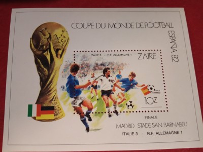 ZAIRE, FOTBAL - COLIȚĂ MNH foto