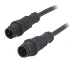 Cablu senzori/automatizări 4 pini M12-M12 1m