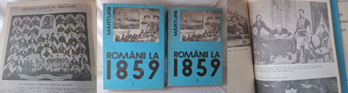Unirea Principatelor Romane, anul 1859, carte de istorie volumul 1 si volumul 2