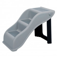 Scari din plastic Pet Stairs 34 x 39 cm, gri