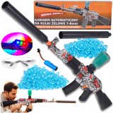 Pușcă cu bile de gel 7-8 mm automată 90 cm LED acumulator 7,4V 500mAh