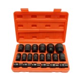 Trusa chei tubulare de impact scurte 8-32mm, patrat 1/2 inch Cr-Mo 20 piese Breckner Germany