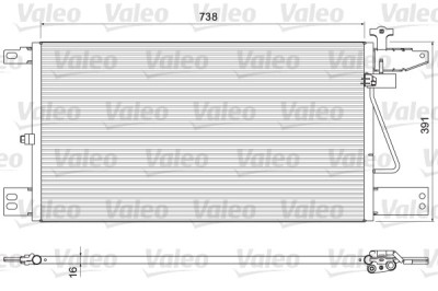VALEO 815065 NEW PART Condensator, climatizare foto
