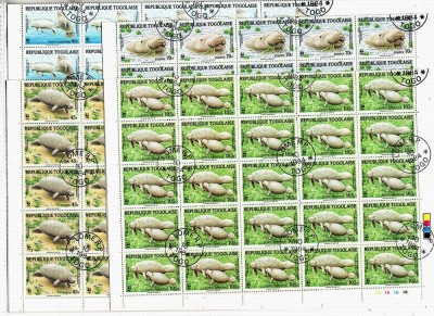 Togo 1984 Animals WWF Manati x 50 sets used V.012 foto