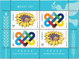 ROMANIA 2023 Europa CEPT - PACEA Bloc tip I cu 4 timbre (2 serii) LP.2416a MNH**, Nestampilat