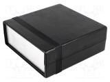 Carcasă HAMMOND cu panou 1598, 135mm x 134mm x 50mm, ABS neagră, IP54