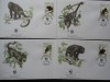 Belize-WWF Maimute-set complet FDC