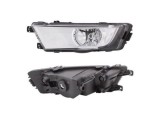 Proiector ceata SKODA OCTAVIA III (5E), 01.2013-05.2017, partea stanga, tip bec H8; argintiu; cu lumina viraje